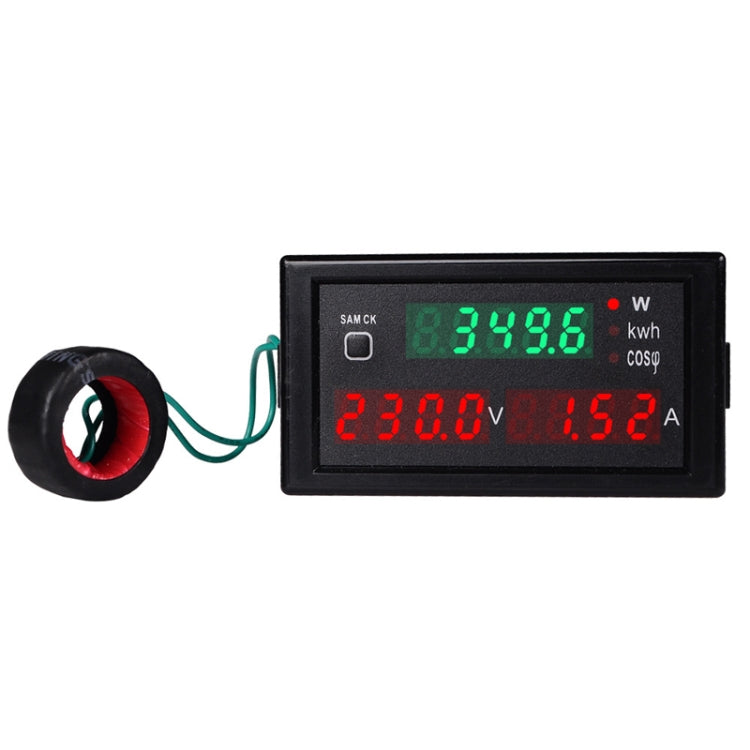SINOTIMER SPM001 AC LED Digital Voltmeter Frequency Factors Meter Power Monitor, Specification: AC80-300V 100A - Current & Voltage Tester by SINOTIMER | Online Shopping South Africa | PMC TechLife | Buy Now Pay Later Mobicred