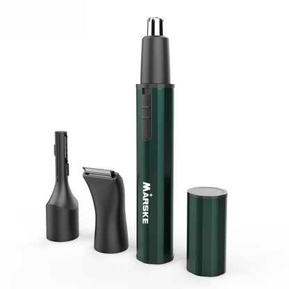 MARSKE  MS-7111 3 In 1 Electric Nose Hair Trimmer Type-C Rechargeable Grooming Instrument(Green) - Hair Removal by MARSKE | Online Shopping South Africa | PMC Jewellery | Buy Now Pay Later Mobicred