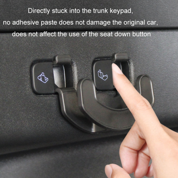 For Tesla Model Y Trunk Seat Button Hook(Black) - Auto Fastener & Clips by PMC TechLife | Online Shopping South Africa | PMC TechLife | Buy Now Pay Later Mobicred