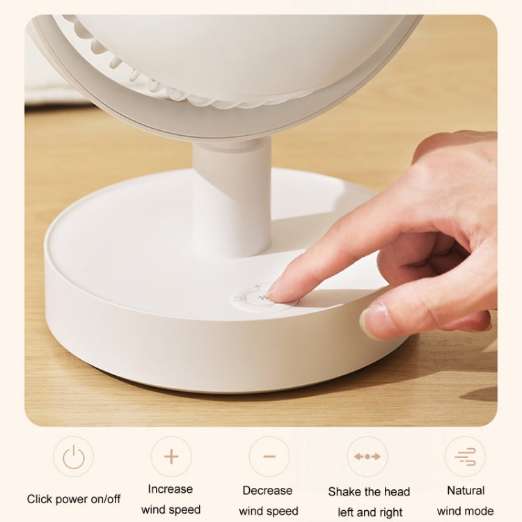 Desktop Air Circulation Fan Household Office Compact Mute Electrical Fan, Style: Battery Model - Electric Fans by PMC TechLife | Online Shopping South Africa | PMC TechLife | Buy Now Pay Later Mobicred