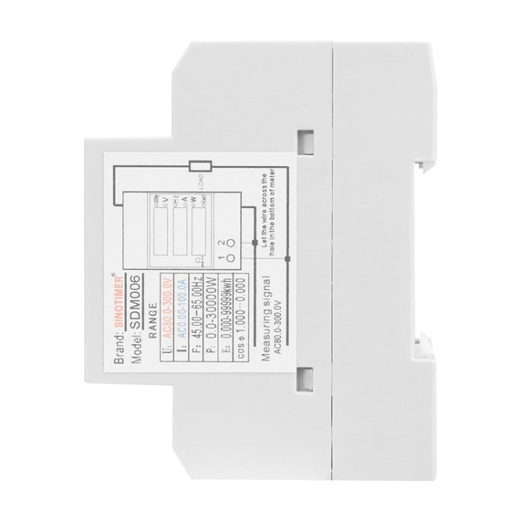 SINOTIMER SDM006 Din Rail AC Voltage Current Frequency Power Electricity Multi-Function Detection Meter - Current & Voltage Tester by SINOTIMER | Online Shopping South Africa | PMC TechLife | Buy Now Pay Later Mobicred