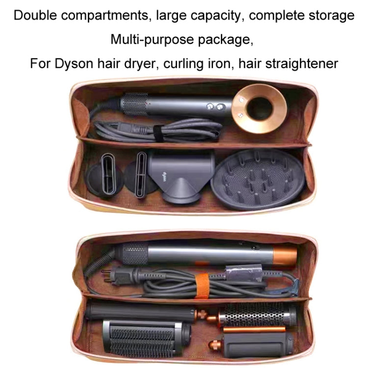 For Dyson Hair Dryer Curling Wand Portable Storage Bag, Color: Pink PU Waterproof Fabric - Dyson Accessories by PMC Jewellery | Online Shopping South Africa | PMC Jewellery
