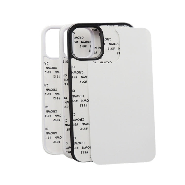 For iPhone 15 Pro 10PCS 2D Blank Sublimation Phone Case(Black) - iPhone 15 Pro Cases by PMC TechLife | Online Shopping South Africa | PMC TechLife