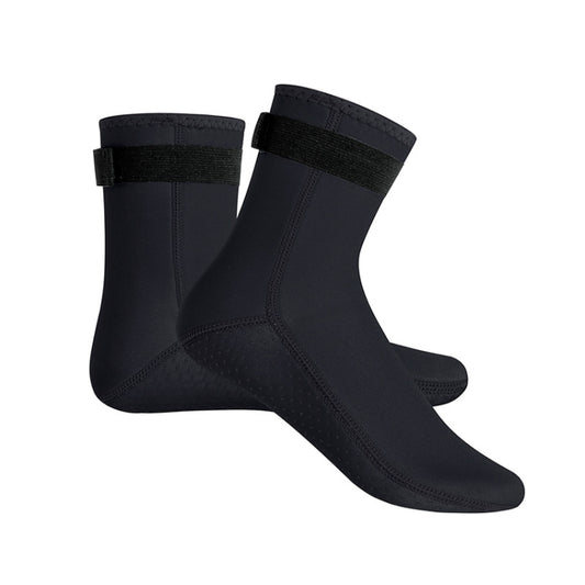 3mm Waterproof Long Beach Diving Socks Warm Non-slip Snorkeling Socks, Size: L(Black) - Swimming Fins & Diving Shoes by PMC Jewellery | Online Shopping South Africa | PMC Jewellery | Buy Now Pay Later Mobicred