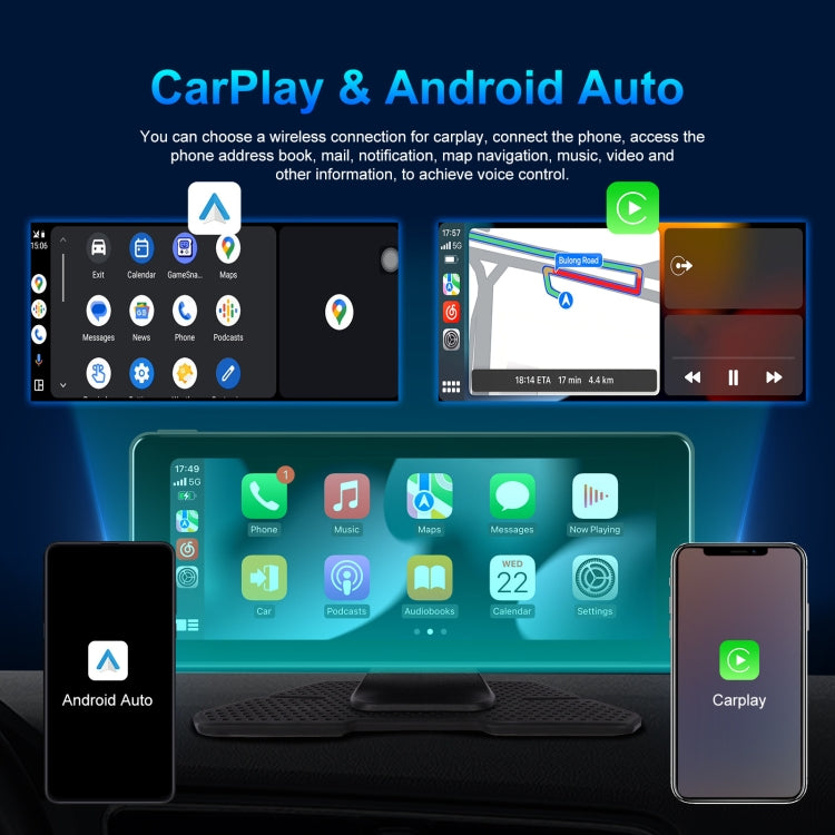 6.86 Inch 4KDVR Smart Screen Player, Specification: Standard+64G Memory Card - Car MP3 & MP4 & MP5 by PMC Jewellery | Online Shopping South Africa | PMC Jewellery | Buy Now Pay Later Mobicred