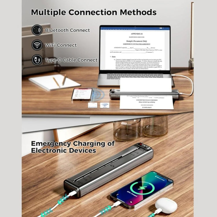 Phomemo Q302 300dpi Wifi Wireless Bluetooth Thermal Printer Support Multi-Size Thermal Paper - free shipping - PMC TechLife - Order now!