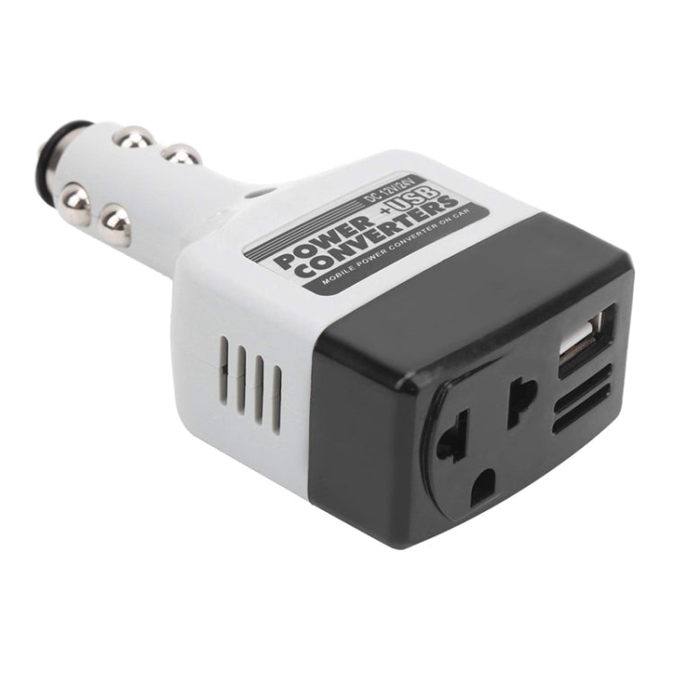 12V/24V To 220V Auto Car Power Converter Adapter With USB Charging Port - Others by PMC Jewellery | Online Shopping South Africa | PMC Jewellery | Buy Now Pay Later Mobicred