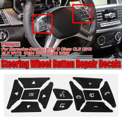 For Mercedes-Benz GLK350/C-Class CLS/C218/SLK/W172/W204K Steering Wheel Button Repair Sticker - Decorative Sticker by PMC Jewellery | Online Shopping South Africa | PMC Jewellery | Buy Now Pay Later Mobicred