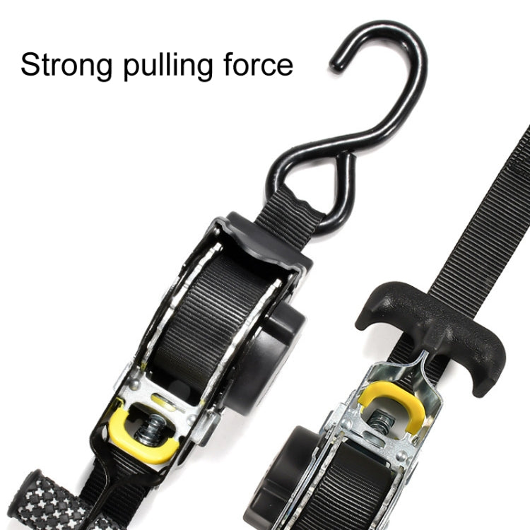Auto Retract Tensioner Automobile And Motorcycle Cargo Fixing Straps(White) - Towing Bars by PMC TechLife | Online Shopping South Africa | PMC TechLife | Buy Now Pay Later Mobicred