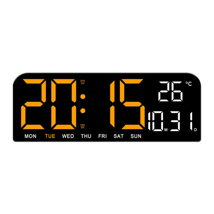 LED Screen Digital Display Desktop Alarm Clock Multifunctional Decoration Wall Clock(Orange) - Alarm Clocks by PMc TechLife | Online Shopping South Africa | PMc TechLife | Buy Now Pay Later Mobicred