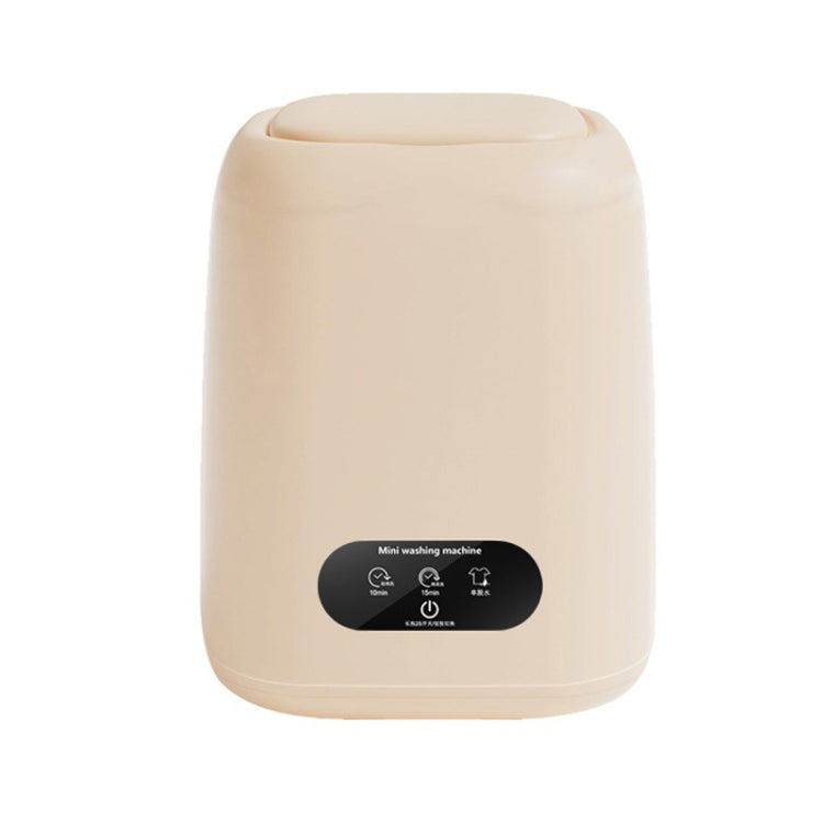 Small Household Portable Underwear Washing Machine, Size: UK Plug(Milk Yellow) - free shipping - PMC TechLife - Order now!