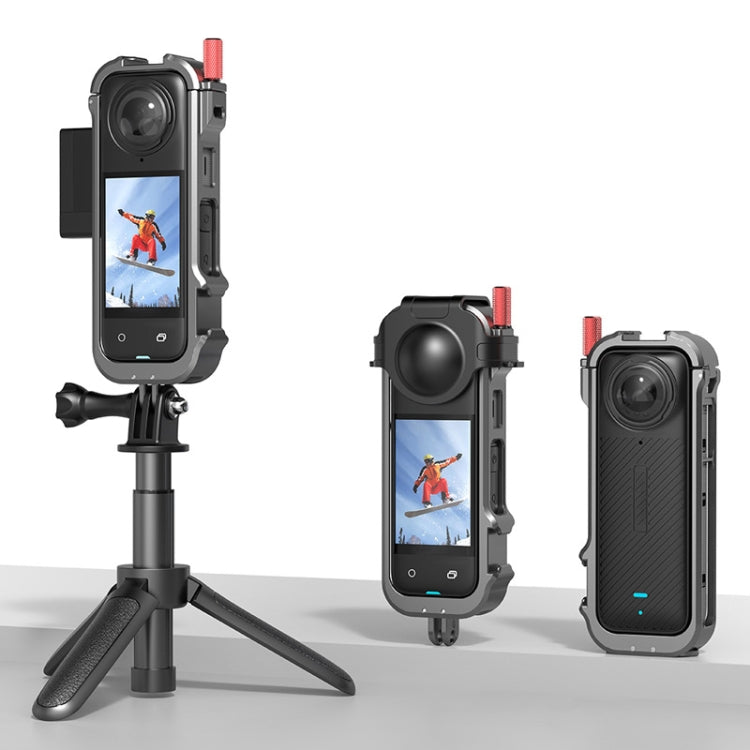 For Insta360 X4 Metal Frame Action Camera Rabbit Cage Expansion Bracket - Mount & Holder by PMC TechLife | Online Shopping South Africa | PMC TechLife