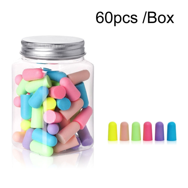 60pcs /Box Memory Foam Earplugs Student Dormitory Sleeping Noise Reduction Soundproof Earplugs(Mixed Colors) - free shipping - PMC TechLife - Order now!