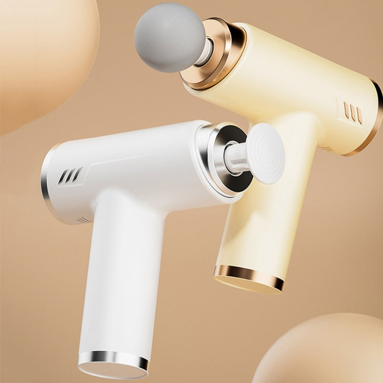 LCD Variable Frequency Silent Fascia Gun High Frequency Vibration Muscle Relaxation Massager(White) - free shipping - PMC TechLife - Order now!