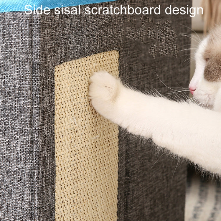 Multifunctional Sisal Cats Scratching Board Foldable Pet Bed(Dark Gray) - Beds by PMC TechLife | Online Shopping South Africa | PMC TechLife | Buy Now Pay Later Mobicred