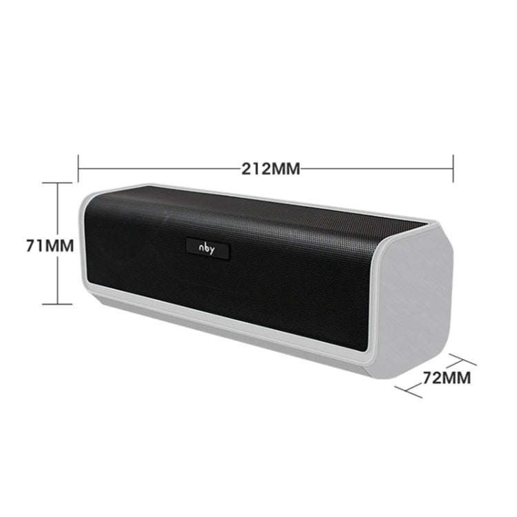 NBY 6690 TWS Couplet FM Multifunctional Desktop Plug-in Card Bluetooth Speaker(Grey) - Desktop Speaker by NBY | Online Shopping South Africa | PMC Jewellery | Buy Now Pay Later Mobicred