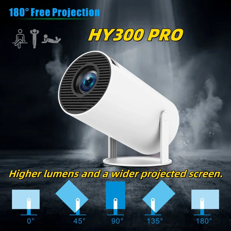HY300 PRO Smart Projector Android 11.0 System 120 Lumen Portable Projector(US Plug) - Mini Projector by PMC TechLife | Online Shopping South Africa | PMC TechLife | Buy Now Pay Later Mobicred