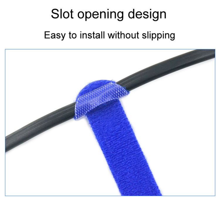 20pcs Data Cable Storage And Management Strap T-Shape Nylon Binding Tie, Model: Blue 12 x 200mm - Cable Organizer by PMC Jewellery | Online Shopping South Africa | PMC Jewellery | Buy Now Pay Later Mobicred