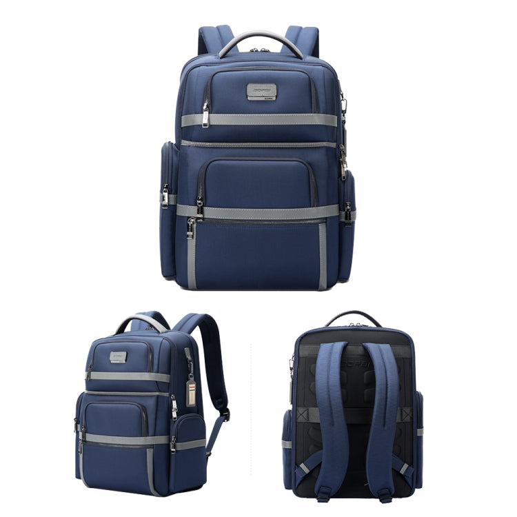 Bopai 61-121601 Large Capacity Waterproof Business Laptop Backpack With USB+Type-C Port(Blue) - Backpack by Bopai | Online Shopping South Africa | PMC Jewellery | Buy Now Pay Later Mobicred