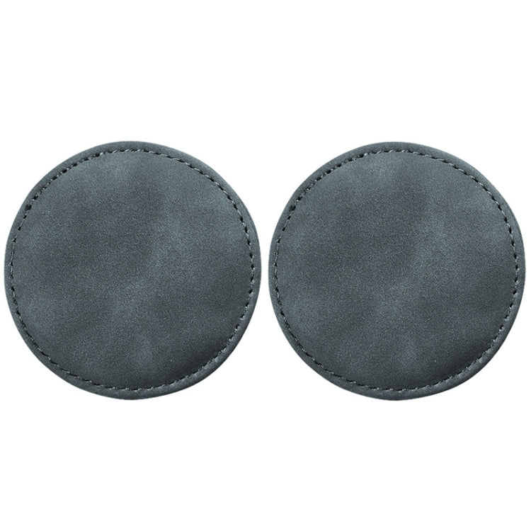 2pcs/ Set Car Suede Anti-Slip Water Coaster Car Interior Decoration(Gray) - Car Drink Holders by PMC TechLife | Online Shopping South Africa | PMC TechLife | Buy Now Pay Later Mobicred