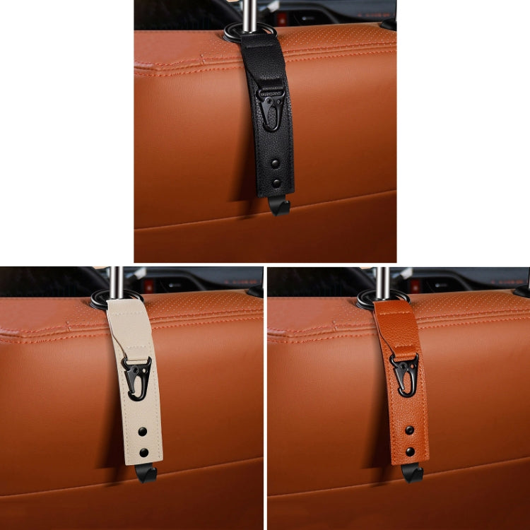 Car Seat Back Multifunctional Storage Metal Hook(Brown) - Auto Fastener & Clips by PMC TechLife | Online Shopping South Africa | PMC TechLife | Buy Now Pay Later Mobicred