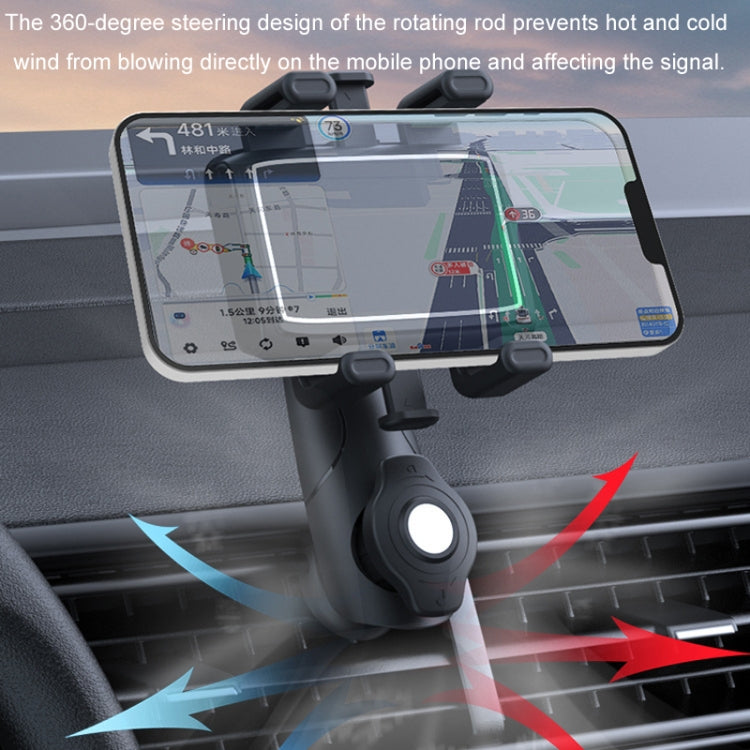 Car Multifunctional 360-degree Rotating Mobile Phone Holder(Air Outlet Model) - Car Holders by PMC Jewellery | Online Shopping South Africa | PMC Jewellery | Buy Now Pay Later Mobicred