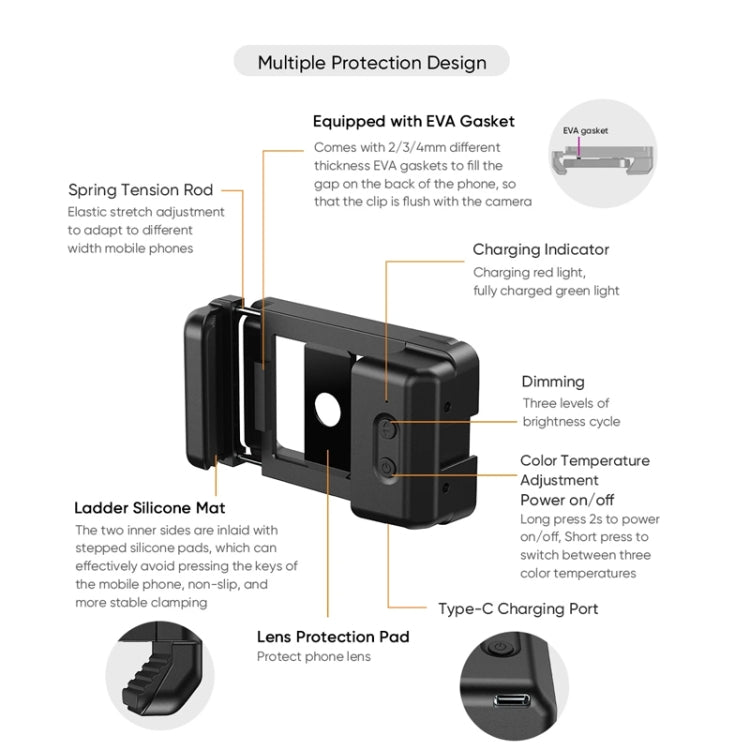 APEXEL 4K HD 100mm Macro Lens With LED Fill Light Set for Smartphones - free shipping - PMC Jewellery - Order now!