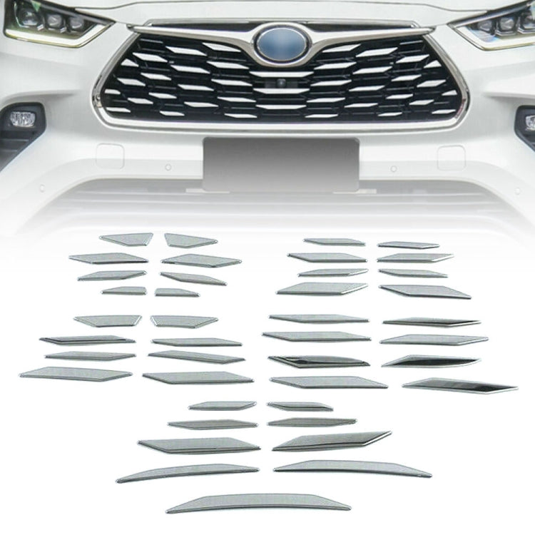 For Toyota Highlander 2020-2022 Front Grille Starry Sticker Decoration - Front Grille Decoration Strip by PMC TechLife | Online Shopping South Africa | PMC TechLife | Buy Now Pay Later Mobicred