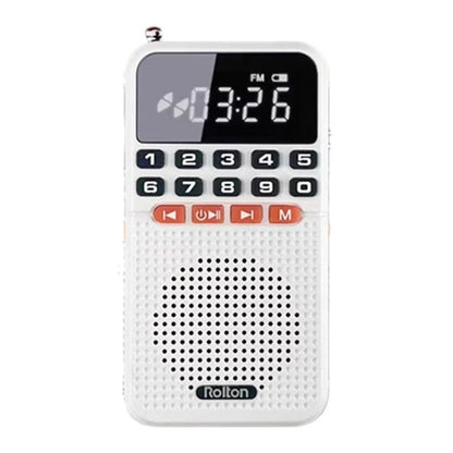 Rolton T1 Portable Radio Receiver Old People Singing Opera Player Mini Stereo Walkman(White) - Radio Player by Rolton | Online Shopping South Africa | PMC Jewellery | Buy Now Pay Later Mobicred