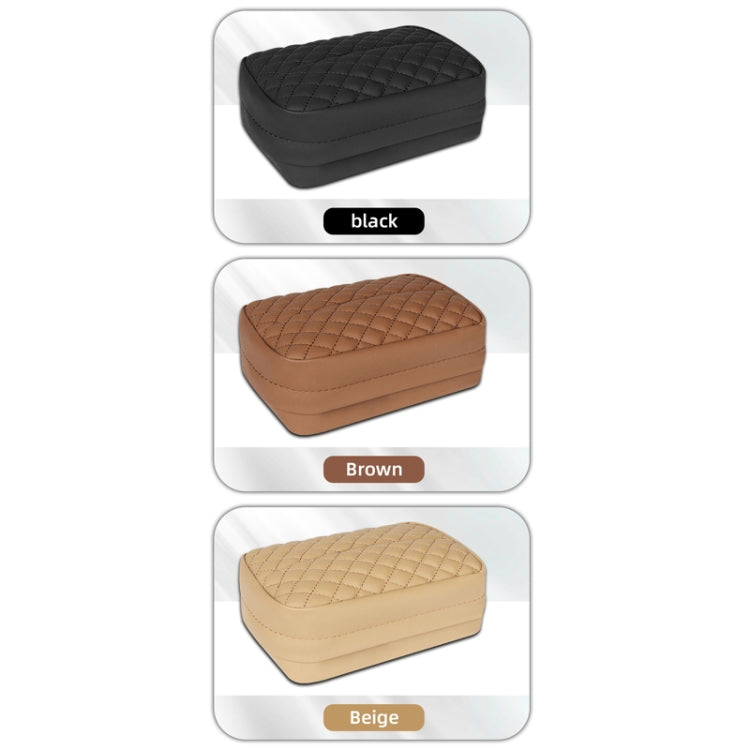 Car Sun Visor Armrest Box Back Hanging Tissue Box(Brown) - Tissue Boxes by PMC TechLife | Online Shopping South Africa | PMC TechLife | Buy Now Pay Later Mobicred