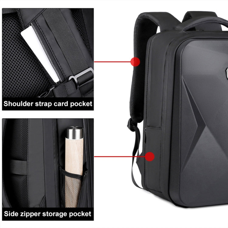 17 inch Password Lock Large Capacity Waterproof Laptop Backpack with USB Port(Dark Gray) - Backpack by PMC Jewellery | Online Shopping South Africa | PMC Jewellery | Buy Now Pay Later Mobicred