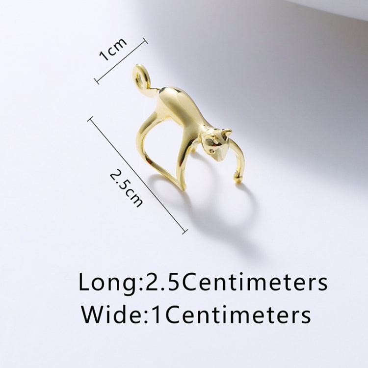 Cute Cats Earrings Ladies No Ear Hole Eared Bone Clip(Gold Model 1) - Stud Earrings & Earrings by PMC Jewellery | Online Shopping South Africa | PMC Jewellery | Buy Now Pay Later Mobicred