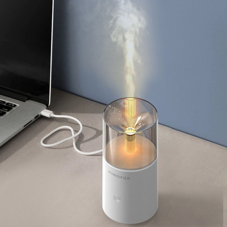 Candle Flame Aromatherapy Diffuser Automatic Scent Sprayer Mini Ambiance Candle Light Humidifier(129 White) - free shipping - PMC TechLife - Order now!