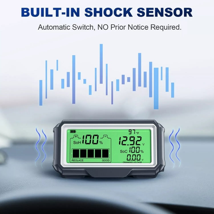 ANCEL 12V LED Car Battery Tester SOH/SOC Rechargeable Battery Analysis Tool - free shipping - PMC TechLife - Order now!