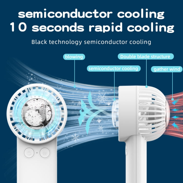 Outdoor Handheld Ice Air Conditioning Fan Astronaut Night Light Semiconductor Cooling Fan(White) - Electric Fans by PMC TechLife | Online Shopping South Africa | PMC TechLife | Buy Now Pay Later Mobicred