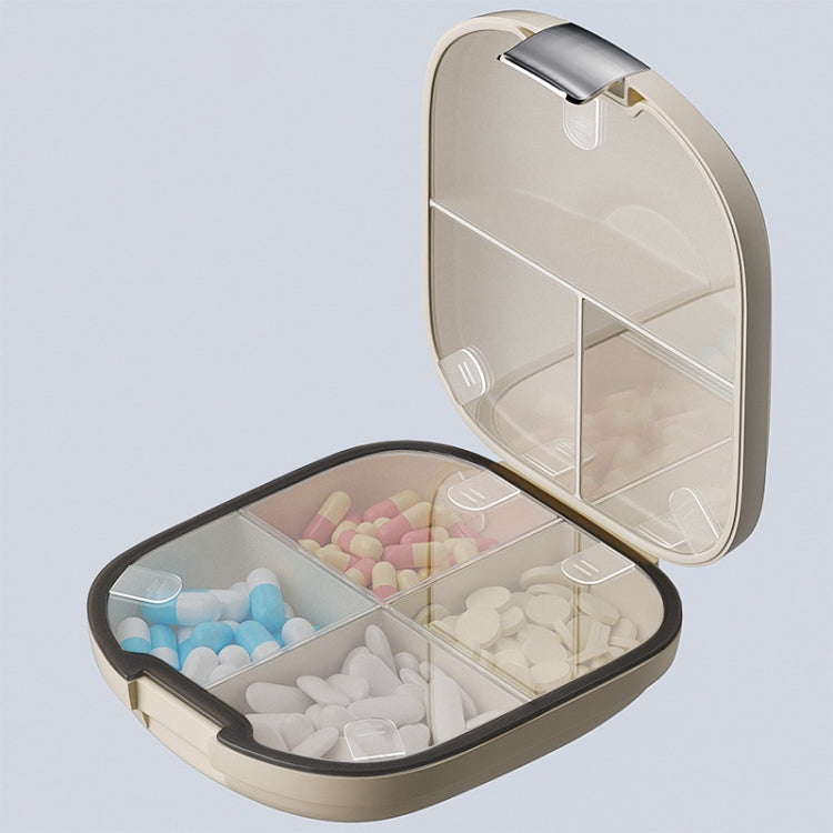 Multi-functional Portable Mini Pill Dispenser Organizer(Cream) - free shipping - PMC TechLife - Order now!