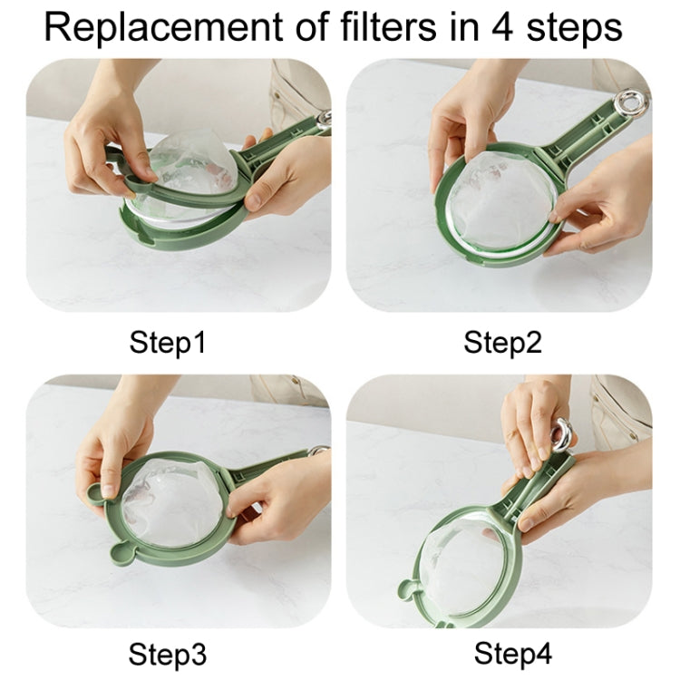 Household Soymilk Strainer Kitchen Juicer Residue Filter(Green) - Filters by PMc TechLife | Online Shopping South Africa | PMc TechLife | Buy Now Pay Later Mobicred