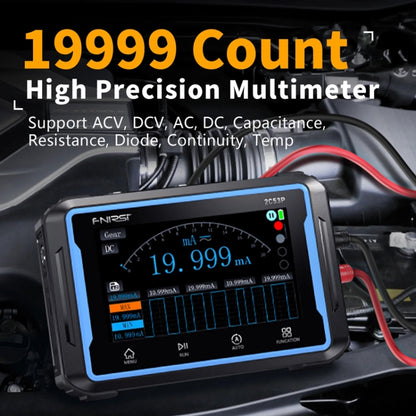 FNIRSI 2C53P Dual Channel Flat Panel Digital Oscilloscope Multimeter Signal Generator 3 In 1(Black) - Digital Multimeter by FNIRSI | Online Shopping South Africa | PMC Jewellery | Buy Now Pay Later Mobicred