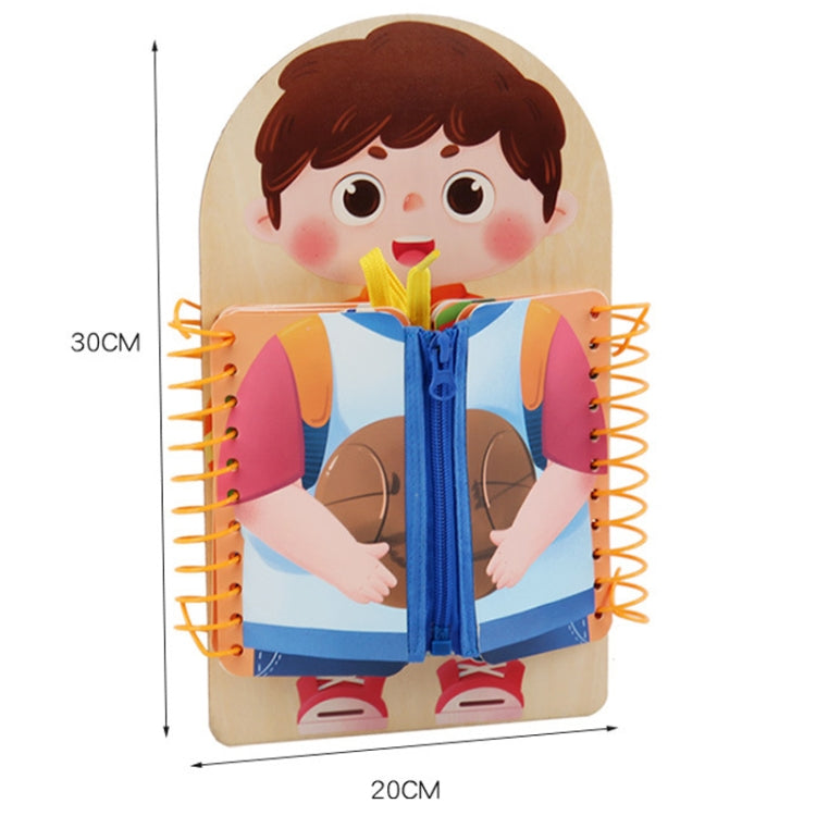 Children Wooden Multi-layer Practice Dressing Board Montessori Early Learning Educational Toy(Girl Model) - Early Education Toys by PMC Jewellery | Online Shopping South Africa | PMC Jewellery | Buy Now Pay Later Mobicred