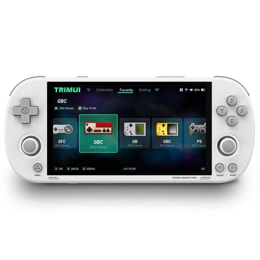 Trimui Smart Pro 4.96 Inch IPS Screen Handheld Game Console Open Source Linux System 64G(White) - Pocket Console by Trimui | Online Shopping South Africa | PMC Jewellery | Buy Now Pay Later Mobicred