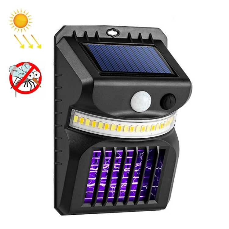 E-SMARTER W792 LED Solar Wall Light With Purple Light Mosquito Control Function Human Intelligent Sensor Outdoor Garden Lamp, Specification: White Light+Yellow Light - Solar Lights by E-SMARTER | Online Shopping South Africa | PMC Jewellery | Buy Now Pay Later Mobicred