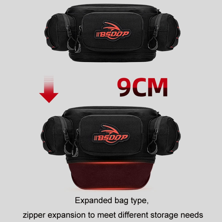 BSDDP Motorcycle Front Bag Waterproof Multifunctional Riding Waist Bag(Red Label) - Bags & Luggages by BSDDP | Online Shopping South Africa | PMC Jewellery | Buy Now Pay Later Mobicred