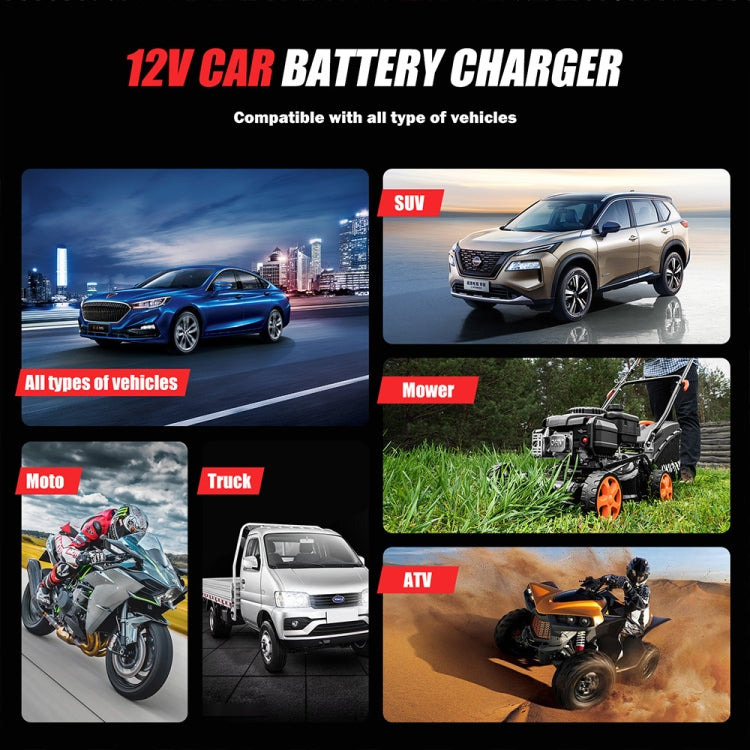 FOXSUR Cars Motorcycles 12V Lithium Cattery Charger With Battery Detection(AU Plug) - Battery Charger by FOXSUR | Online Shopping South Africa | PMC Jewellery | Buy Now Pay Later Mobicred