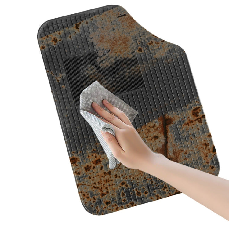 4pcs/Set Car PVC Anti-slip Waterproof Durable Floor Mats(Square) - Floor Mats by PMC TechLife | Online Shopping South Africa | PMC TechLife | Buy Now Pay Later Mobicred