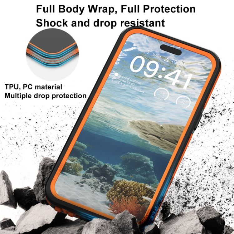 For IPhone 15 Pro Max TELESIN P4-WTP-02 IP68 Waterproof Case Dustproof Diving Magsafe Magnetic Protective Case - iPhone 15 Pro Max Cases by TELESIN | Online Shopping South Africa | PMC Jewellery | Buy Now Pay Later Mobicred