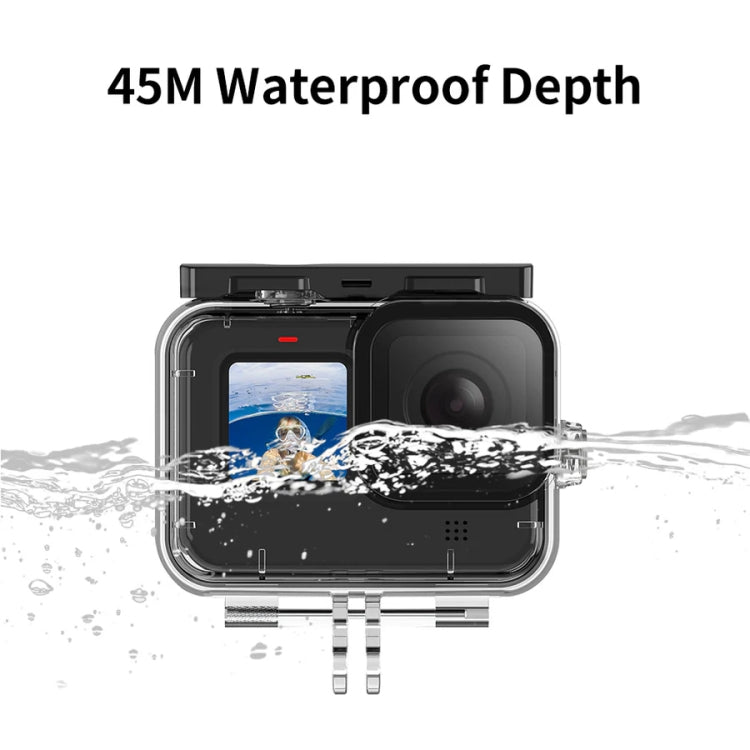 TELESIN GP-WTP-901 45m Diving Shell, For GoPro HERO12 Black / HERO11 Black / HERO10 Black / HERO9 Black Single Shell - Waterproof Cases by TELESIN | Online Shopping South Africa | PMC Jewellery | Buy Now Pay Later Mobicred