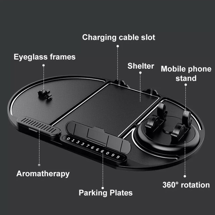 Car Phone Holder Center Console Silicone Anti-skid Pad, Model: CH09 - Car Anti-Slip Mats by PMC TechLife | Online Shopping South Africa | PMC TechLife | Buy Now Pay Later Mobicred