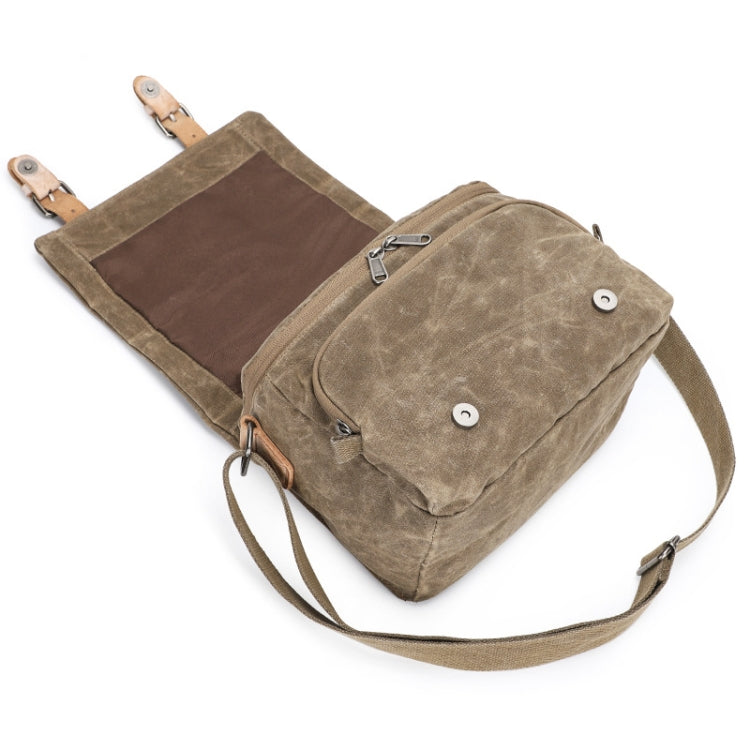 Camera Shoulder Messenger Bag Batik Canvas Waterproof Photography SLR Camera Bag(Dark Gray) - Strap Satchel by PMC TechLife | Online Shopping South Africa | PMC TechLife | Buy Now Pay Later Mobicred