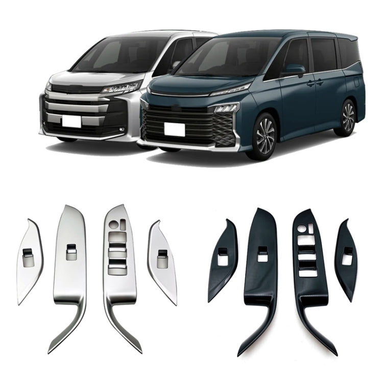 For Toyota 2022 VOXY/Noah 90 Series Right-hand Drive Glass Switch Panel Modification Sticker(Matte Silver) - Car Interior Mouldings by PMC TechLife | Online Shopping South Africa | PMC TechLife | Buy Now Pay Later Mobicred