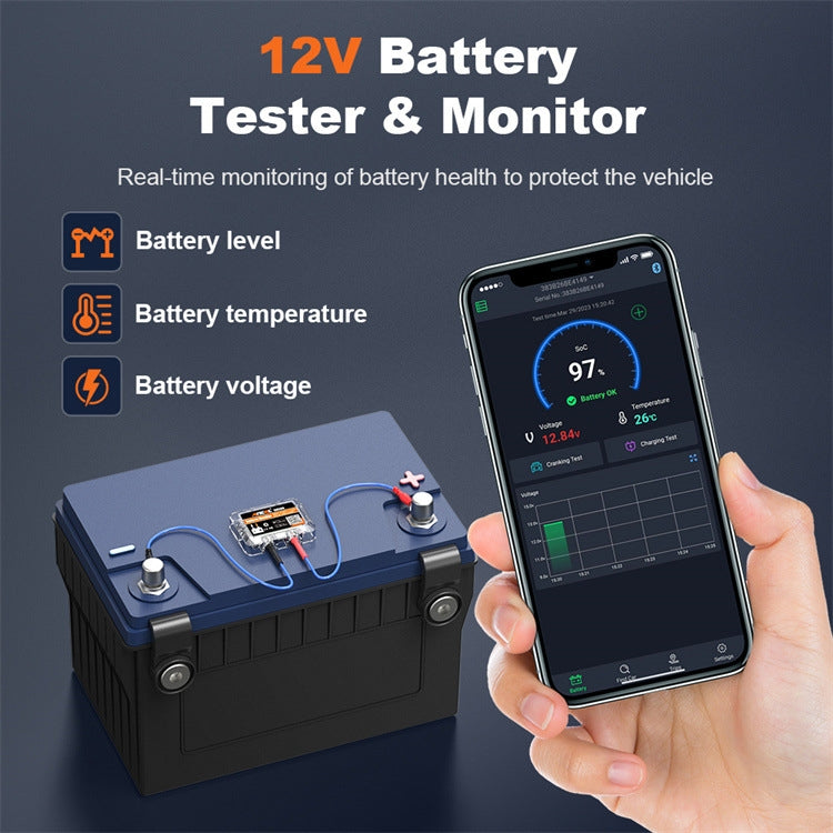 ANCEL BM200 12V Bluetooth 4.2 Car Battery Analysis and Detection Tool Battery Tester - Electronic Test by ANCEL | Online Shopping South Africa | PMC Jewellery | Buy Now Pay Later Mobicred